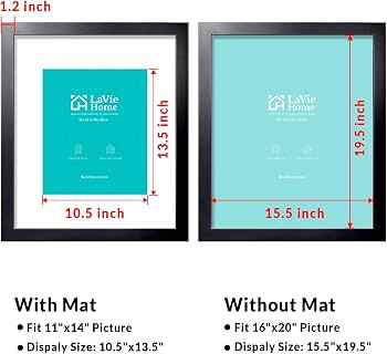 Amazon.com - LaVie Home 16x20 Picture Frame Black Poster Frame